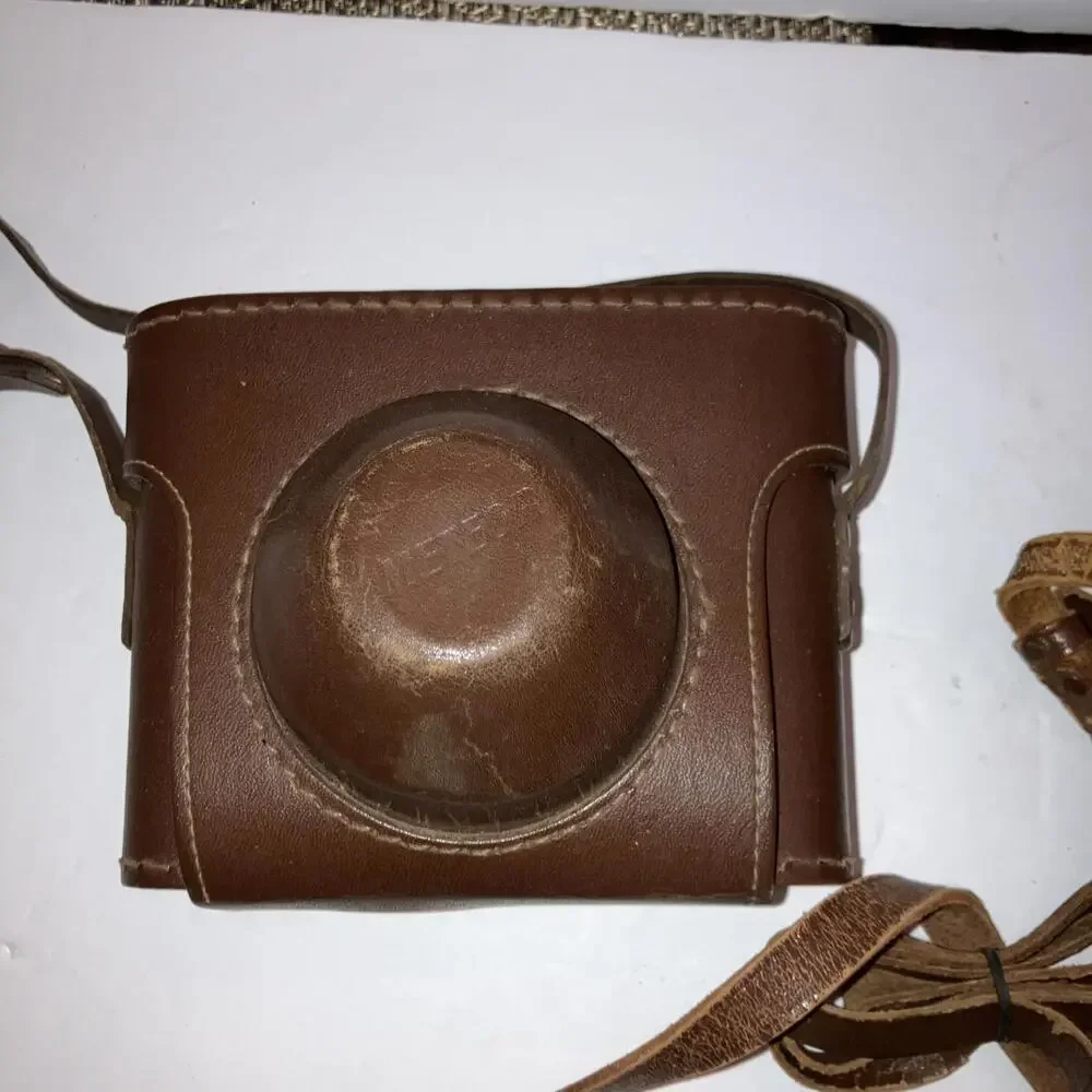 Lot Of 4 Vintage Brown Leather Camera Cases “LOOK”